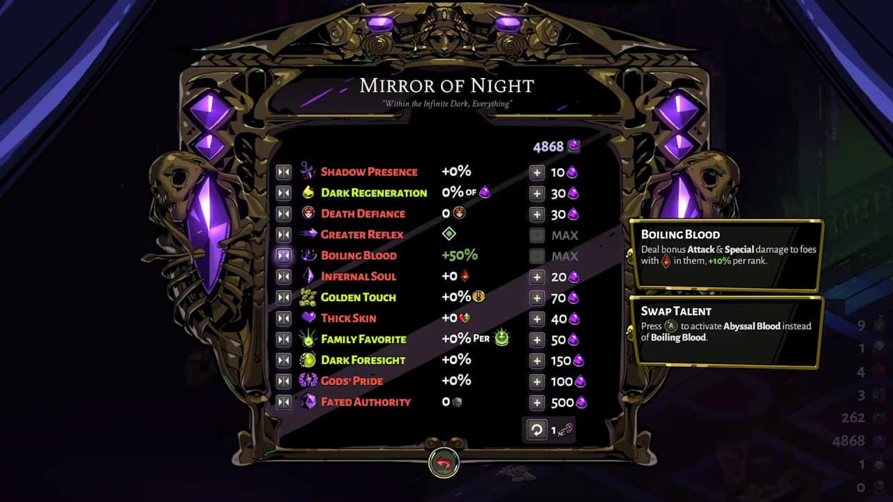 Mirror of Night Upgrade Guide